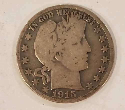 1915-S BARBER HALF DOLLAR