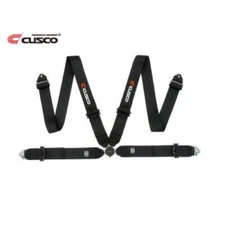 Cusco 00B CRH N4BK Racing Harness Set Black 4-Point Shoulder: 3" Lap: 3" NEW
