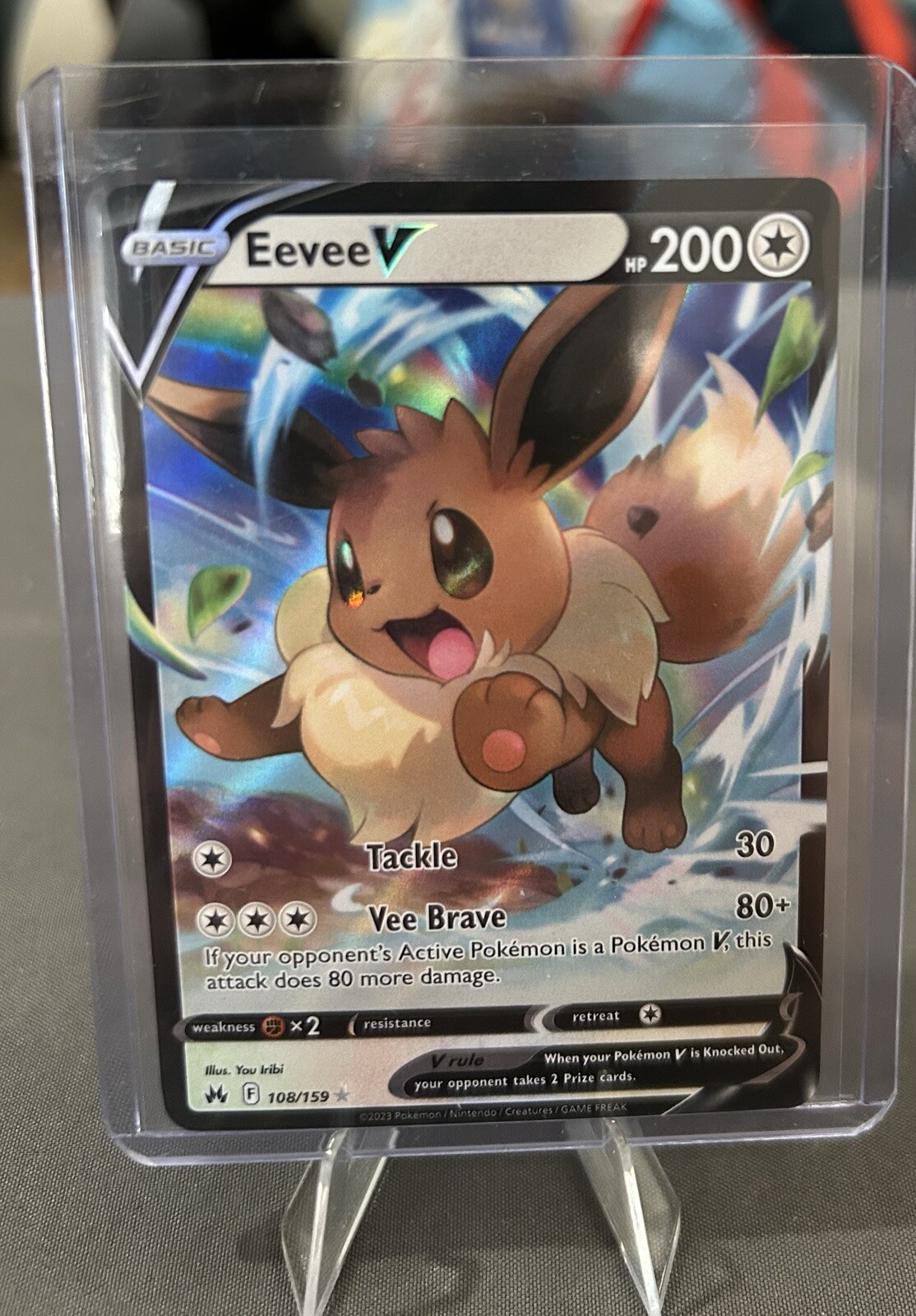 Eevee V 108/159 Crown Zenith Holo Pack Fresh NM