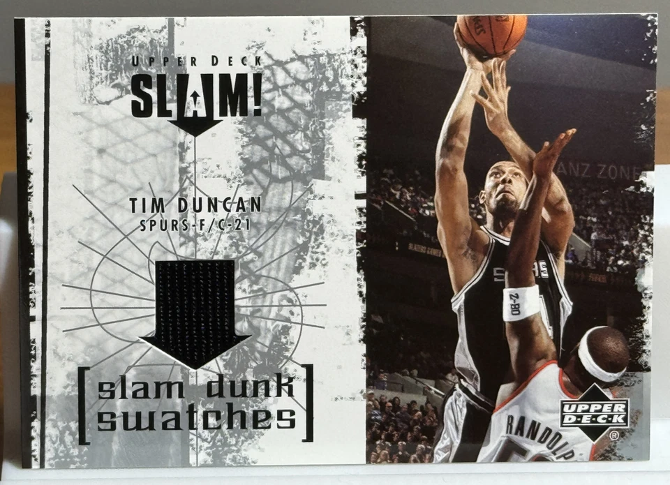2005-06 Upper Deck TIM DUNCAN Slam Dunk Swatches - (MEM)#SL-TD - Image 3 of 4