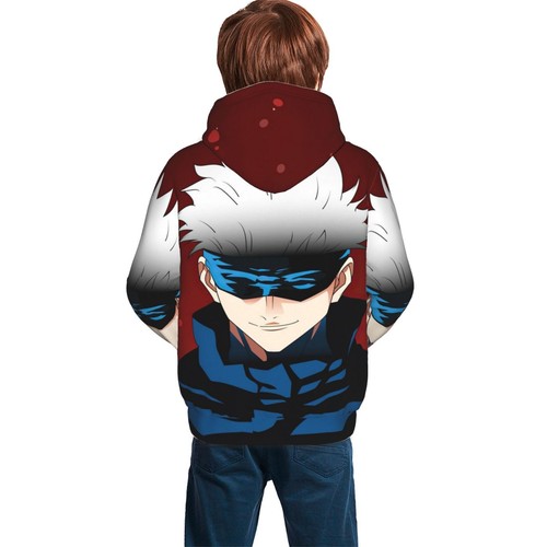 Satoru Gojo Jujutsu Kaisen Teens Hoodies Casual Pullover Sweatshirts 7-20 Years - Picture 32 of 33