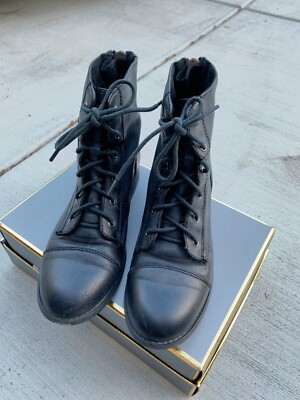 guess combat boots with rhinestones