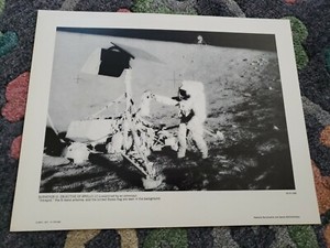 1969 NASA 14 x 11 lithograph photo Apollo 12 Surveyor lll  HC-1986
