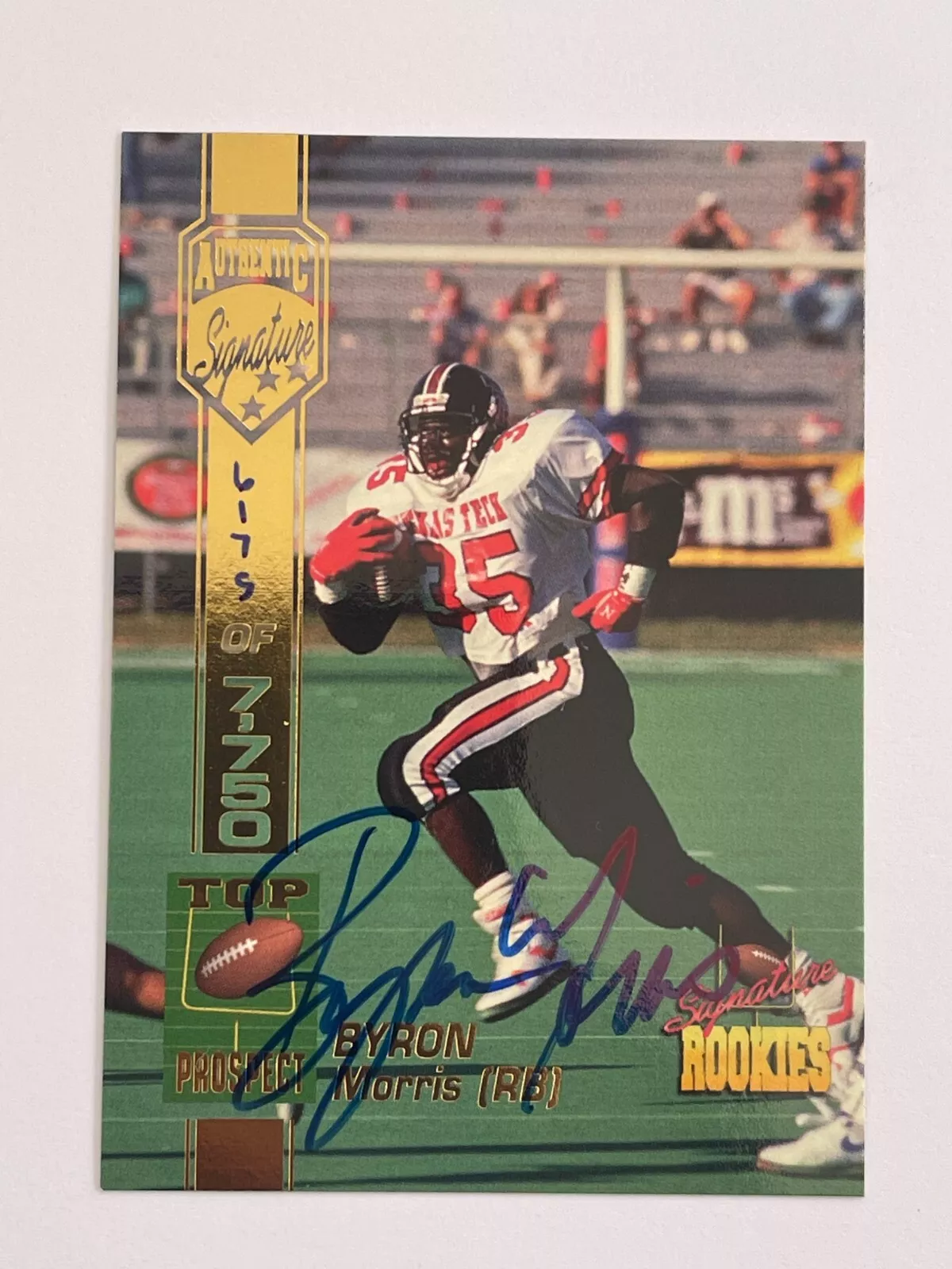 Byron Morris trading card
