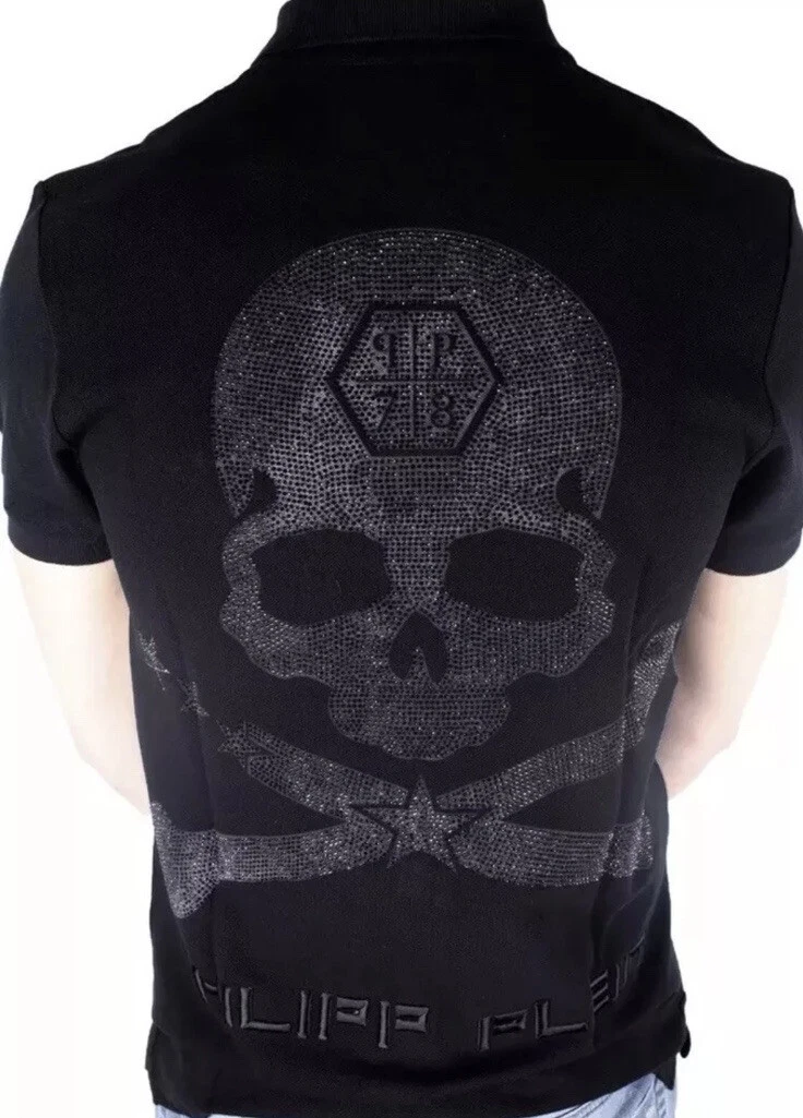 Philipp plein polo shirt skull top