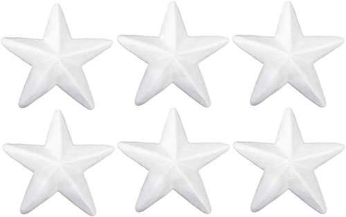 10 Stück 8cm Styroporsterne Weihnachtssterne Styroporkugeln Styropor Figur Stern - Bild 4 von 8
