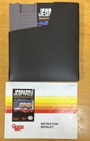 Jeopardy - (NES, 1987) Complete In Box W/sleeve & Manual Very Clean Black Seal🔥