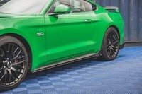 Maxton Design Seitenschweller Ansatz (Paar) + Flaps Passend FüR Ford Mustang Gt