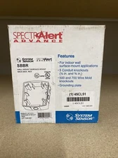 SYSTEM SENSOR SBBR WALL/SURFACE MOUNT FIRE ALARM BACK BOX RED -lot 45CL51