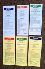 Assorted Lot Of 6 Vintage Metro North Railroad Employee Timetables