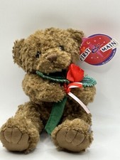 First  Main Brown Teddy Bear With Rose Named  Bear- With- Me  7  Item V1022