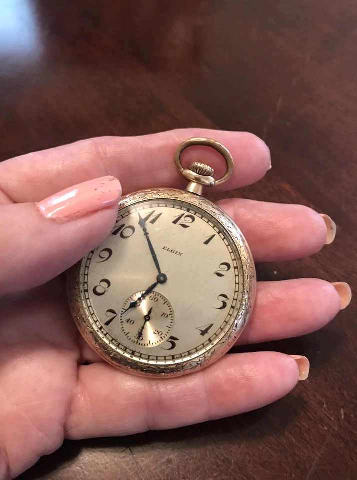 Antique Elgin Wadsworth Referee 20 Year Pocket Watch Gold Filled - Image 3 of 4