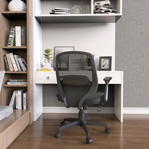 KOLLIEE Mid Back Mesh Office Chair Ergonomic Swivel Black Desk Office Chair F... - Picture 2 of 6
