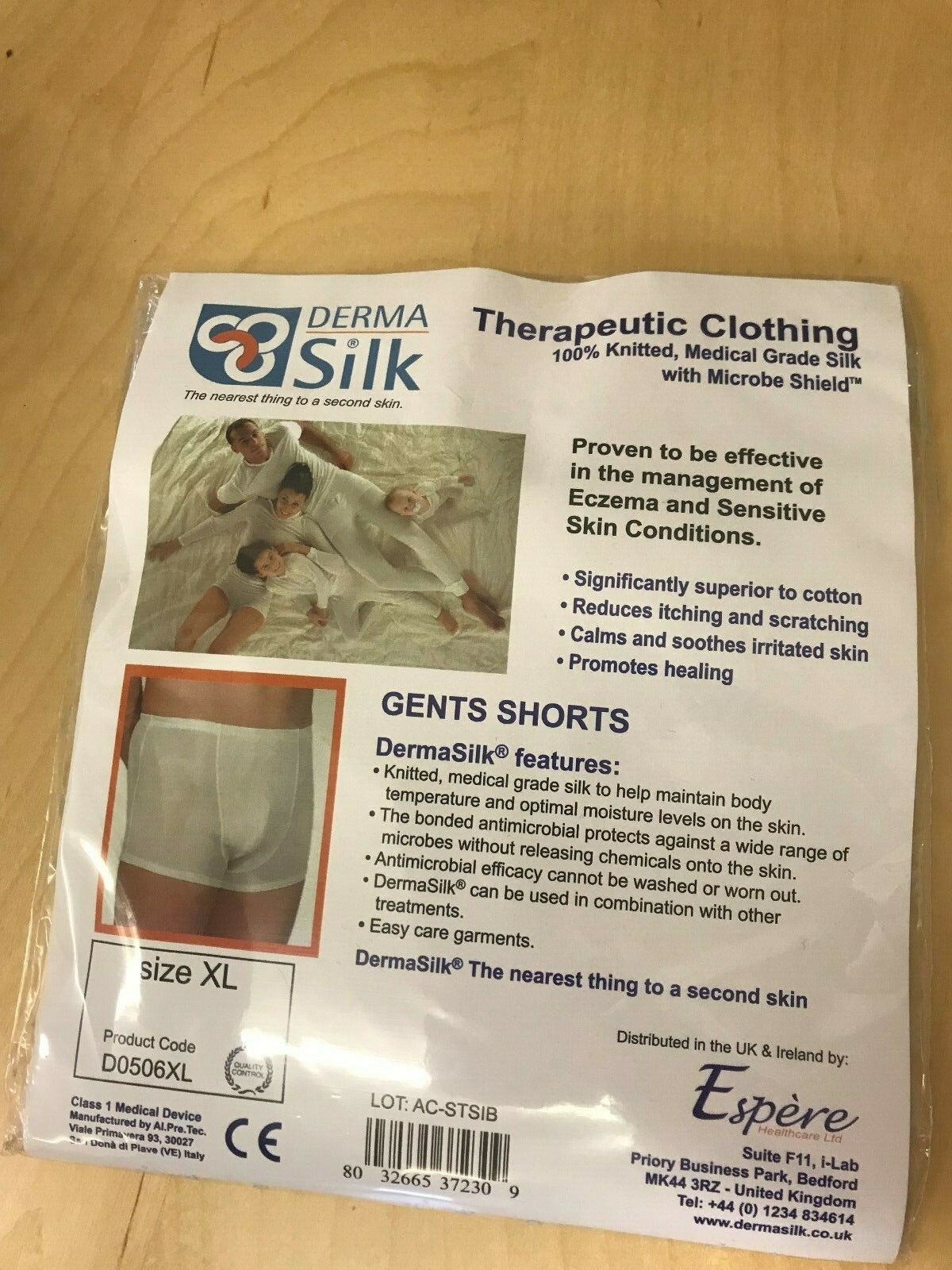 DermaSilk Gent's Medical Boxers for Sensitive Skin Conditions eBay