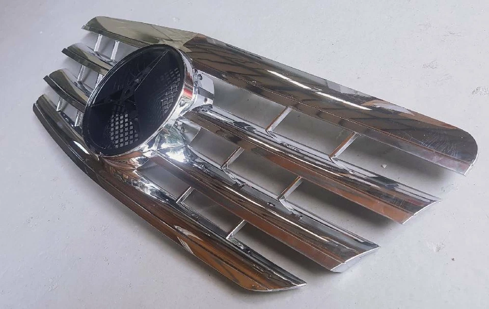 2000 2001 02 para Mercedes E55AMG E320 E430 W210 parrilla deportiva todo cromo lavado de cara Foto 4 de 4