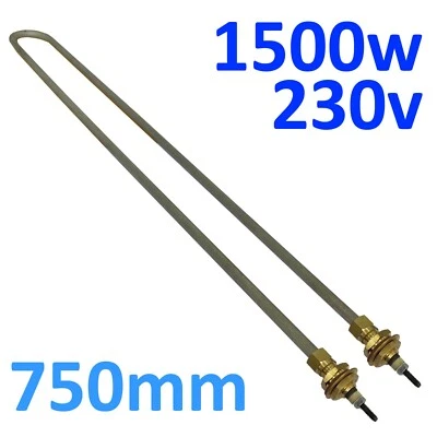 CATERING PARTS UK HEIZELEMENT UNIVERSAL U-FORM FÜR WASSERBAD ODER WÄRMESCHRANK 1,5KW 30" 230V