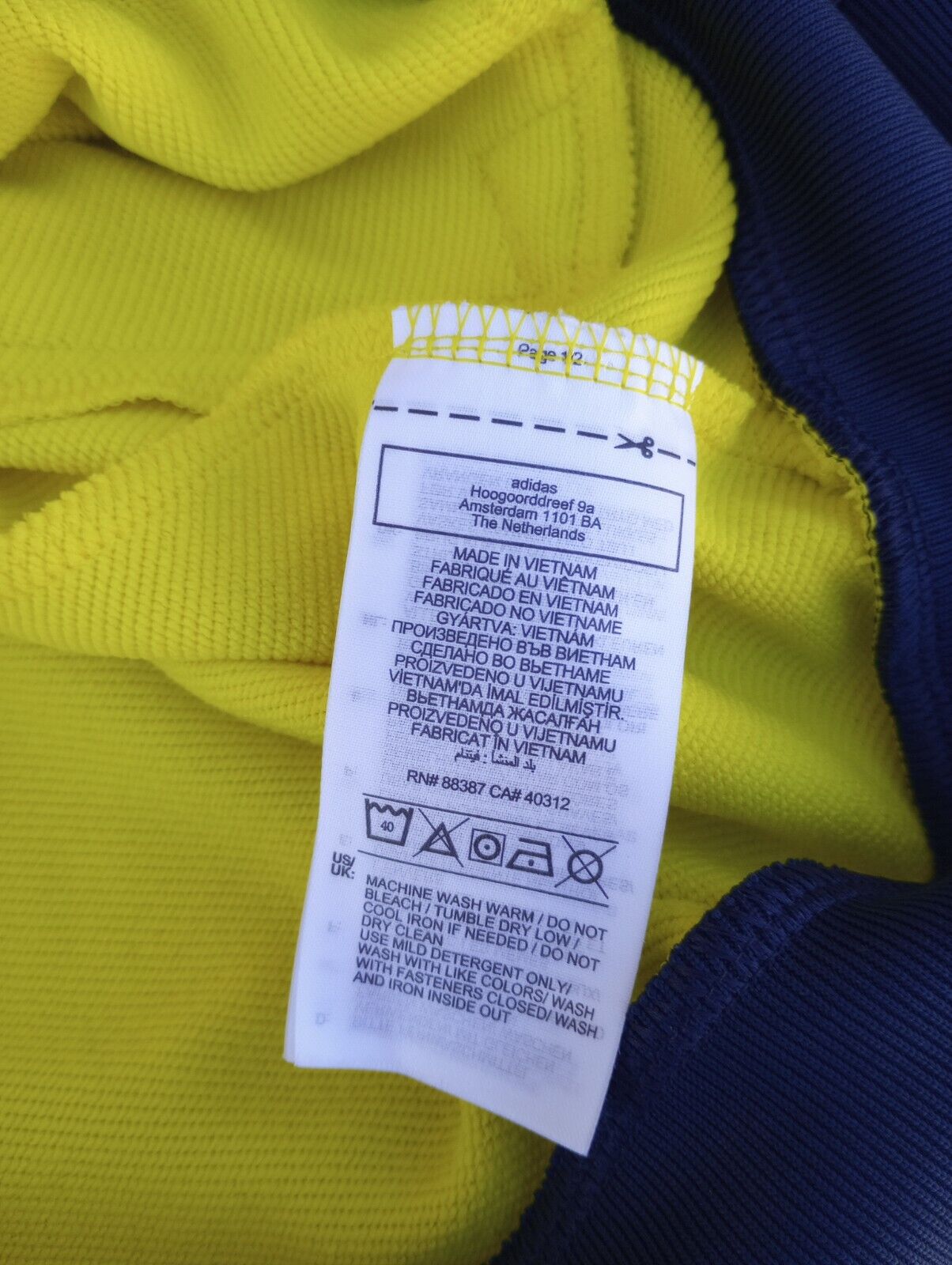 Adidas Colombia Track Jacket Men's Small Yellow S… - image 9