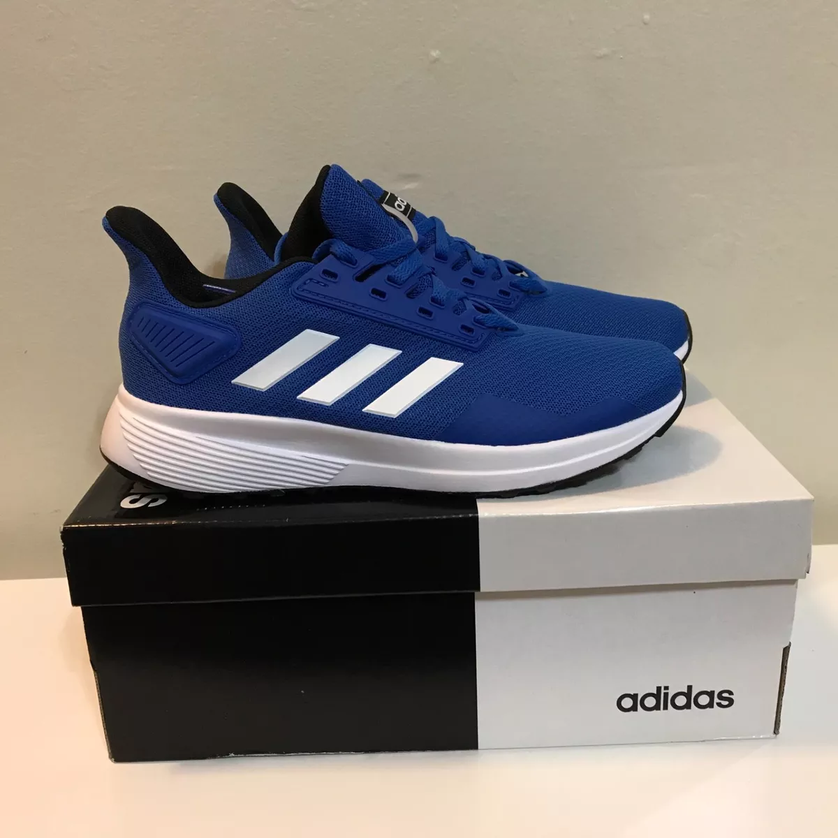 Adidas Duramo 9 K Running Shoes Sneakers Kids Unisex SZ 5 Blue BB7060 NWB | eBay