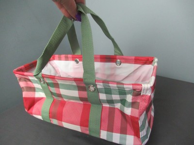 Thirty-One Deluxe Utility Tote Holiday Plaid | Www.Theconservative.Online