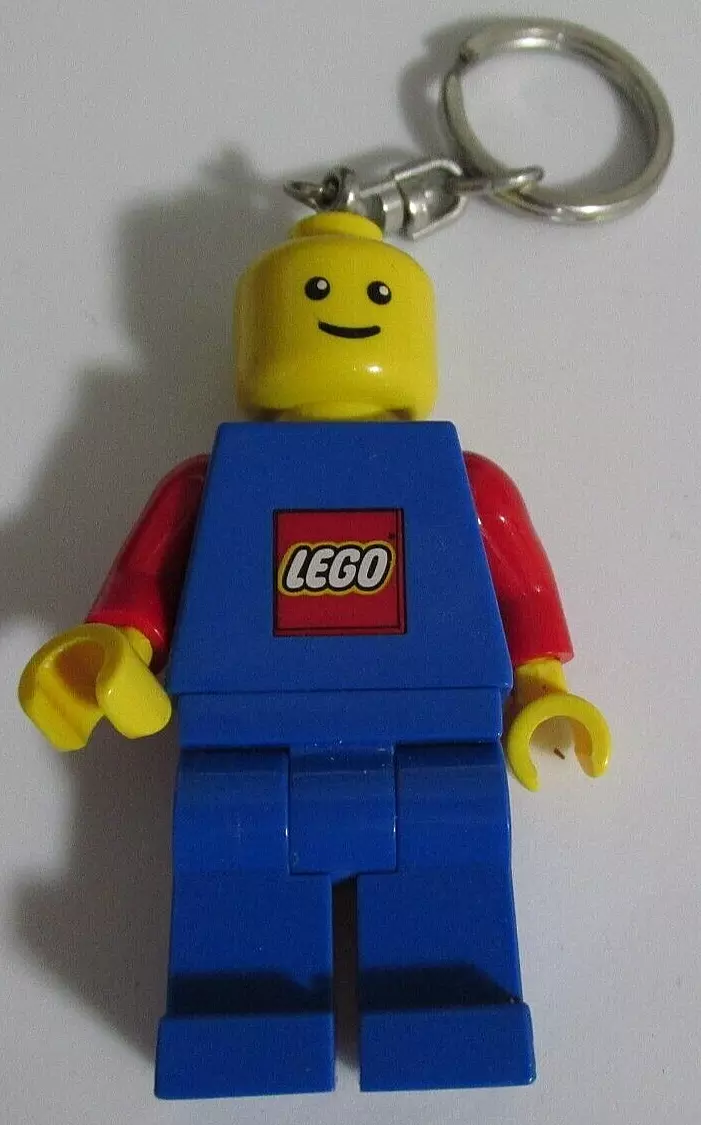 Lego Man Key Chain Flashlight Battery Operated Rare Works Figurine MiniFig