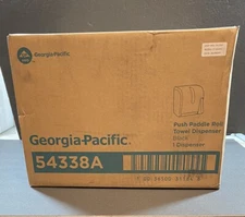 Georgia-Pacific Push Paddle Roll Paper Towel Dispenser 54338A Black