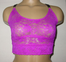 Frederick's of Hollywood Women's Purple All Lace Bralette-M-NEW