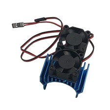 RC Motor Heatsink with Double Cooling Fans 30mm 5V 0.1A Aluminum Heat Sink Co...