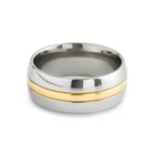 New Titanium Mens Ladies Unisex Wedding Engagement Gold Band Ring 8mm