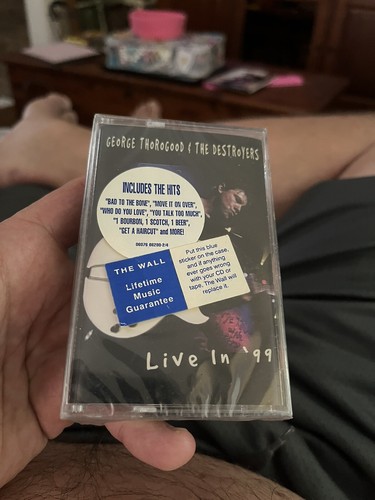 GEORGE THOROGOOD & THE DESTROYERS-“LIVE IN 99” CASSETTE TAPE/06076 86280-4/NEW!!