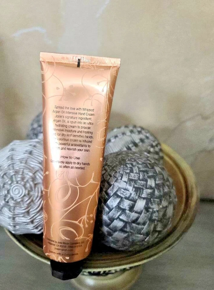 Josie Maran Whipped Argan Oil Intensive Hand Cream "Vanilla Apricot" 4.6 oz NIB! - Image 2 of 2