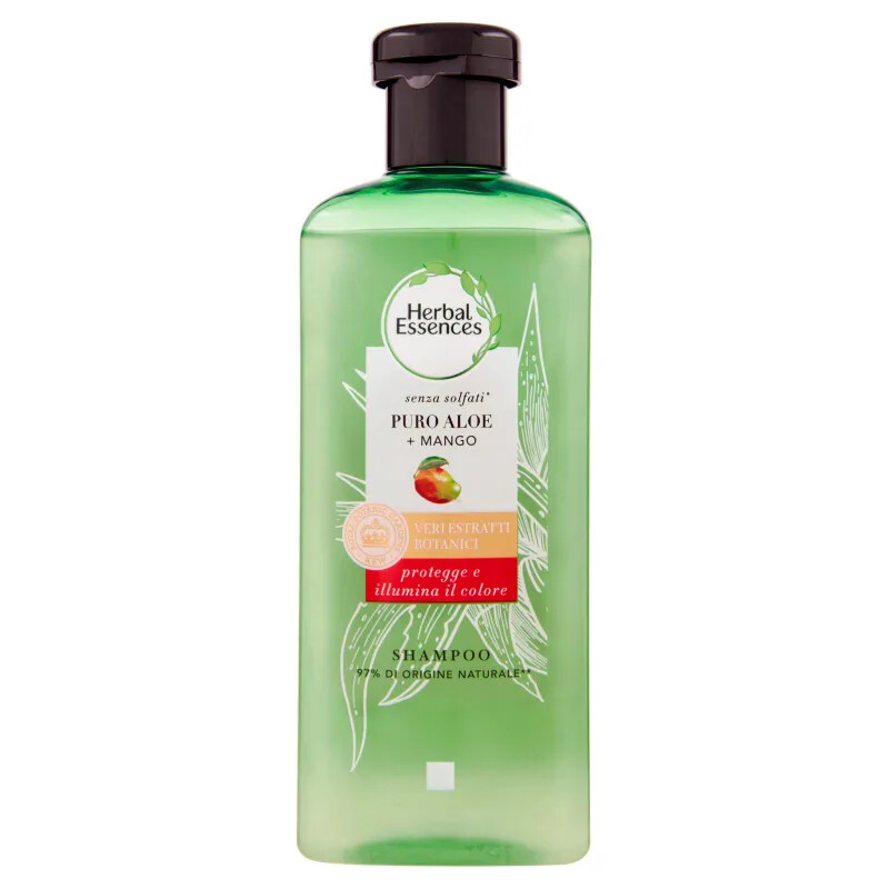 Herbal Essences Champú Bio 225 ML Aloe Pura & Mango Sin Sulfatos Ne Colorantes