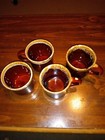 Lot (4) Vintage Brown Drip Glaze Coffee Cup/Mug Made in USA Shades of Brown  — photo 1