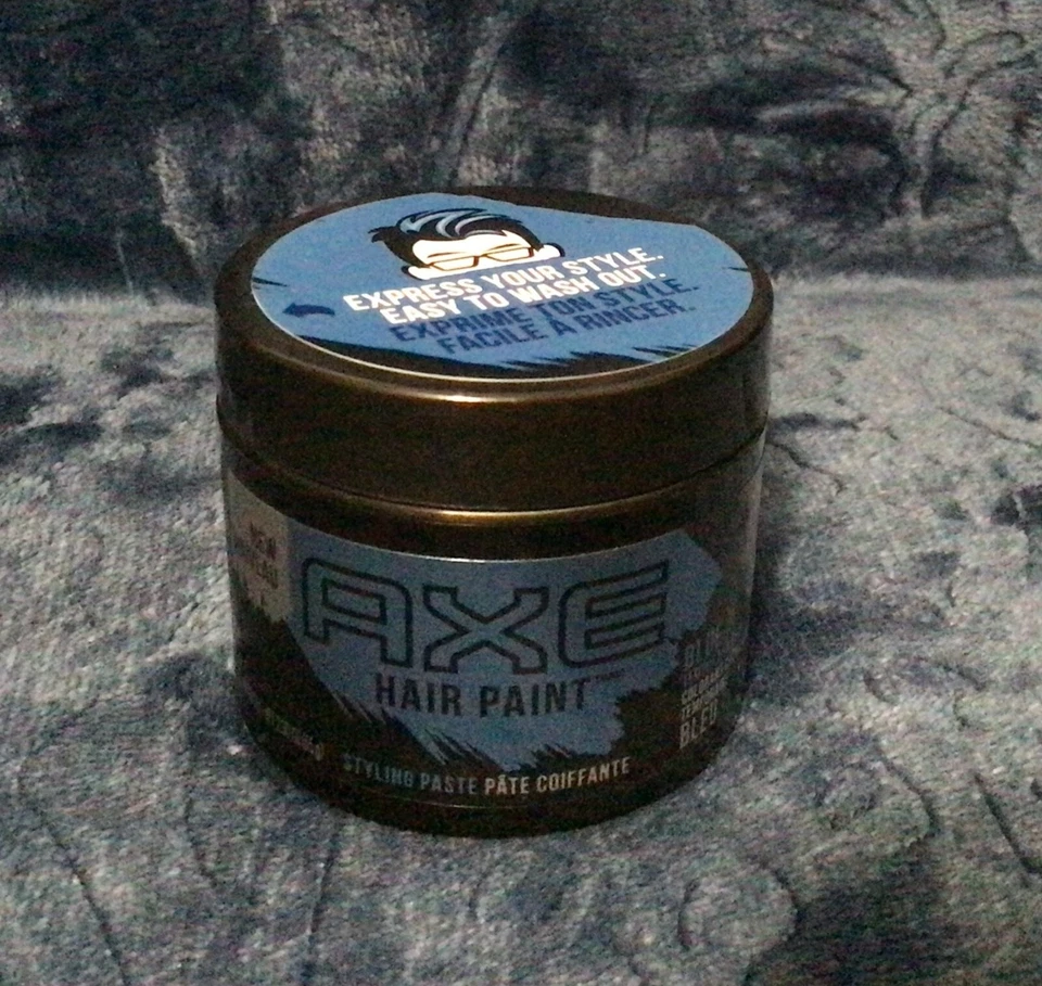 Pintura para el cabello AZUL Hacha Masilla Color de cabello Temporal Pintura para lavar ¡NUEVA! Foto 3 de 4