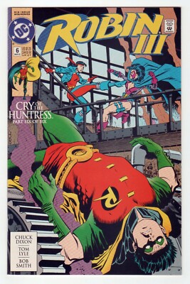 DC Comics Robin III (1992) #6 Zeck Cover Lyle Dixon Huntress VF- 7.5