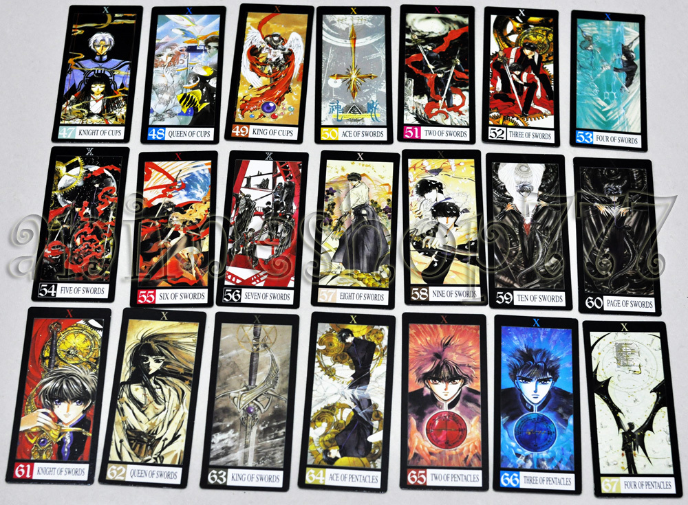 movic - 【新品未開封】Clamp Tarot Collection Clamp X Japanese Anime Tarot 80 pcs Cards Set Cosplay New