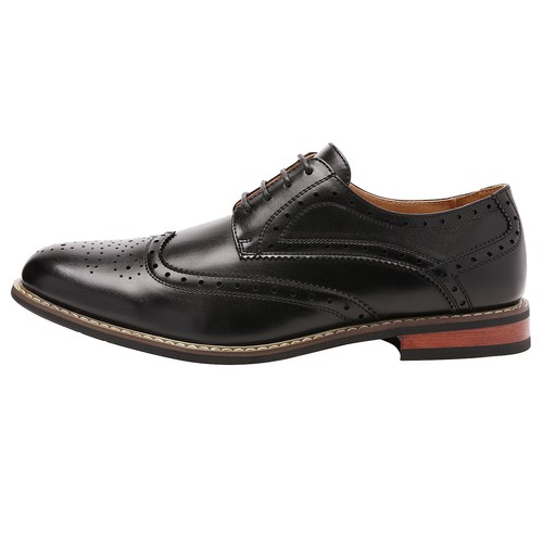 Herren Klassisch Modern Formell Oxford Budapester WEIT Elegant Schuhe - Bild 4 von 26