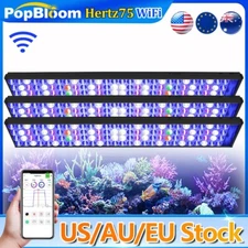 3PCS PopBloom H75 WiFi Led Aquarium Light Full Spectrum Reef Coral Marine Tank