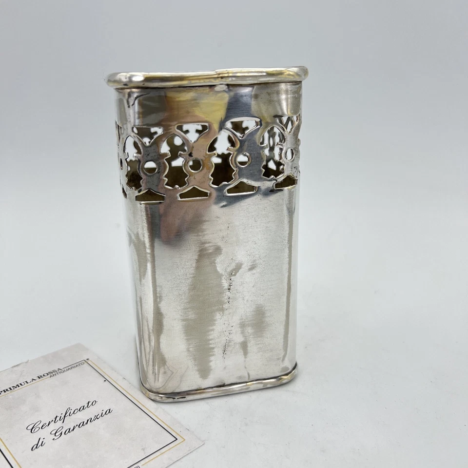 Portapenne da scrivania in stile antico in argento sheffield silver plated EPNS - Immagine 4 di 4