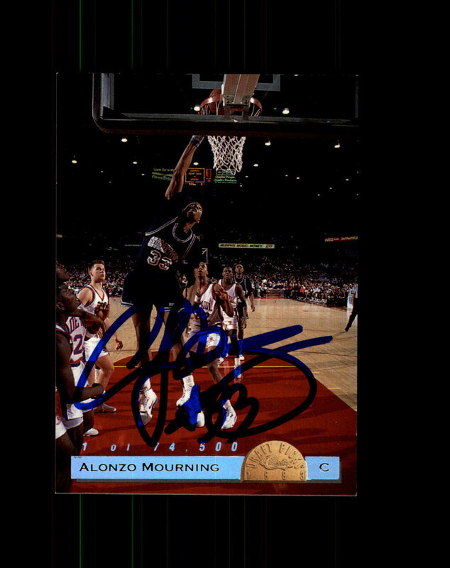 その他 Alonzo Mourning Auto psa9 panini Alonzo Mourning auto signed 1994 Upper Deck card Charlotte