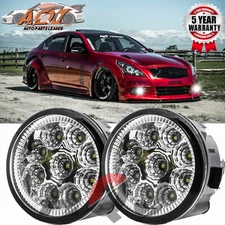 Front Bumper Fog Lights Lamps For Infiniti G25/G37/Q60 Sedan 2010-2012 2013 2014