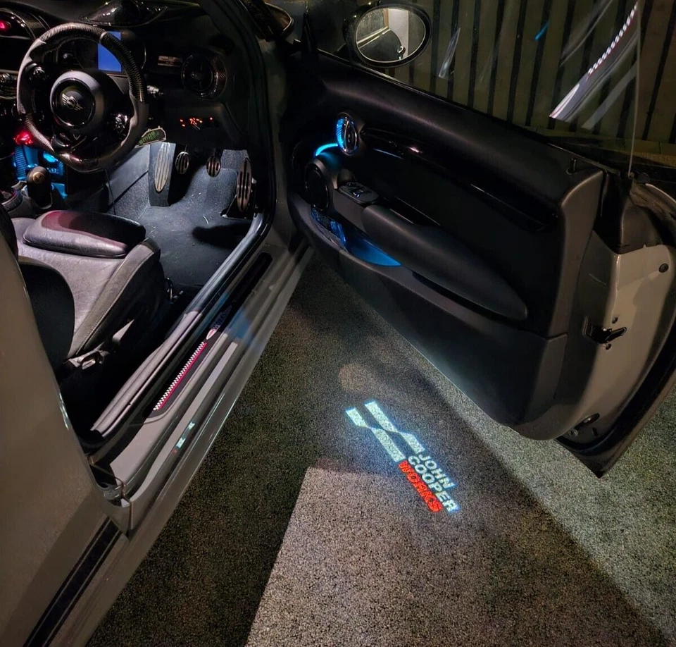 For Mini John Cooper Works Door Projector Puddle Lights JCW - F56 F57 - Image 4 of 4