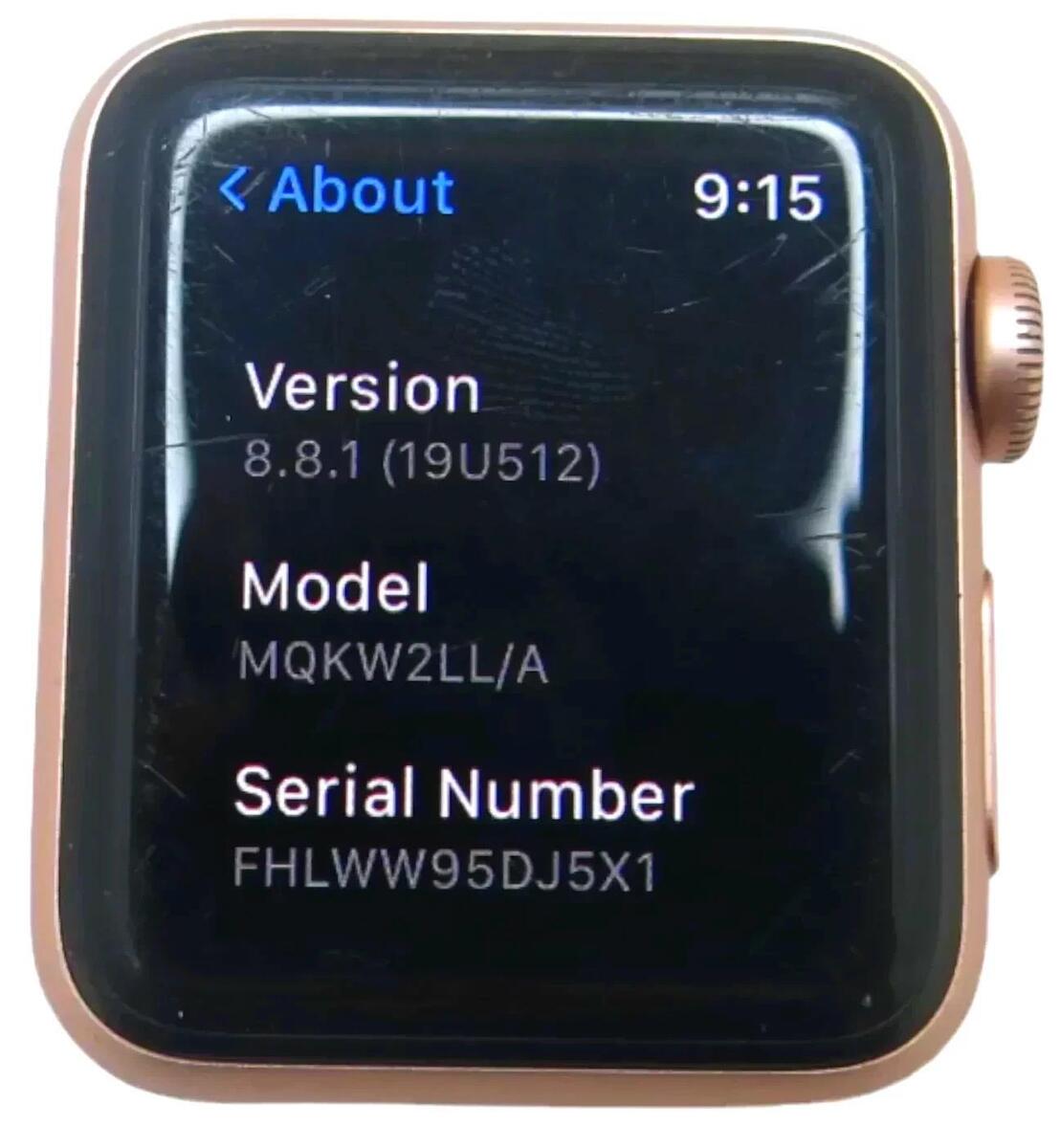 APPLE Watch Series 3 GPS - 38MM Aluminum Case A1858 MQKW2LL/A - Rose Gold | eBay APPLE Watch Series 3 GPS - 38MM Aluminum Case A1858 MQKW2LL/A - Rose Gold | eBay