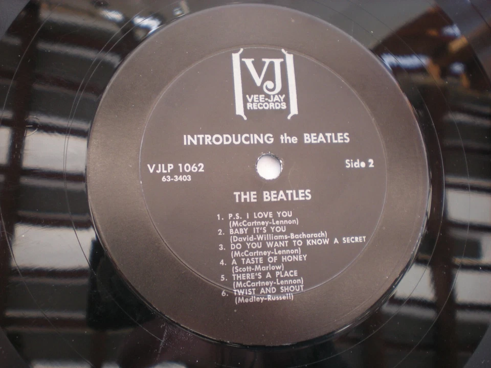 Introducing The Beatles lp Vee-Jay VJLP-1062 Stereo USA Near-Mint 70's Foto 3 de 4