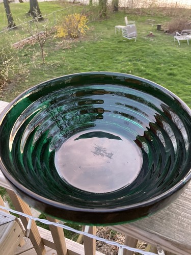 BLENKO MID CENTURY MODERN 9608 PYRAMID EMERALD GREEN - Picture 5 of 8