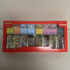 Pokemon TCG Prismatic Evolutions Costco 8 Mini-Tin Bundle w/ Promo Cards