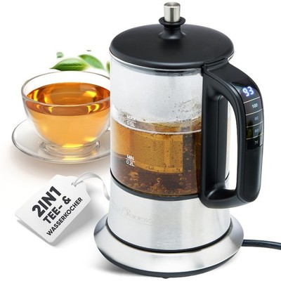 ProfiCook 2 in 1 Tee-/Wasserkocher PC-TK 1165, Edelstahl, Warmhaltefunktion, NEU