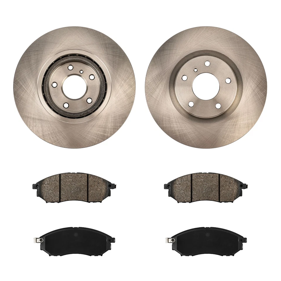 Kit de rotor y pastillas de freno de cerámica ventiladas delanteras para Nissan Murano 888 2013-2014 Foto 4 de 4