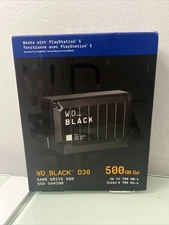 new WD BLACK D30 500GB Portable External SSD gaming Game Hard Drive ps4 ps5 500