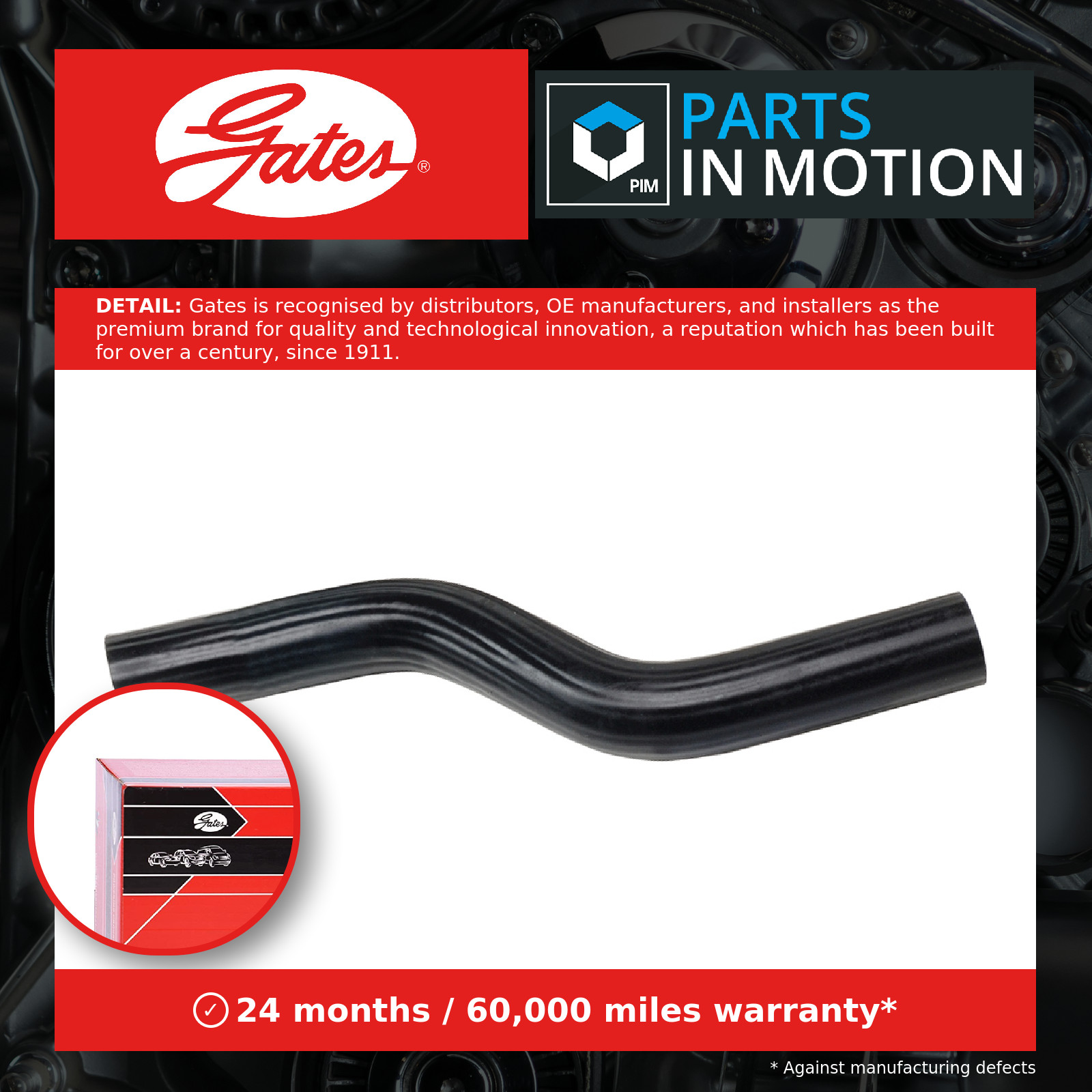 Heater Hose 02-2567 Gates Coolant 7700830102 427522567 Top Quality Guaranteed