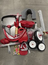RADIO FLYER STROLLER TRICYCLE EZ FOLD 4-IN-1 STROLL 'N TRIKE FOR INFANT RED